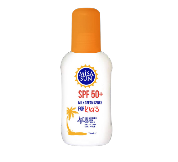 Mişa Sun Çocuklar İçin Güneş Koruyucu Süt Kremi Sprey SPF 50+